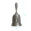 Multifunctional Floral Pattern Hand Bell 11cm Bronze or Silver 6