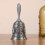 Multifunctional Floral Pattern Hand Bell 11cm Bronze or Silver 4