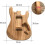 Professional ST E Guitar Body Maple Compatible Accessories for Electric Guitars Customizable Size and Style 2