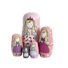 Handmade Wooden Nesting Doll Kits - Colorful Russian Fairy Angel Decoration - Unique Gift for All Ages