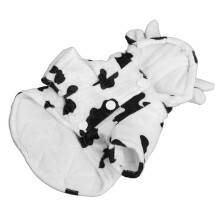 Kuh-Design Hund Hoodie Winterjacke Weiß M