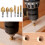 8pcs Wood Plug Cutter Drill Set with Automatic Center Punch Included 4