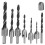 8pcs Wood Plug Cutter Drill Set with Automatic Center Punch Included 15