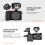 Slim Wireless Mouse 2.4 GHz 1600 DPI Portable Black for Notebook 6