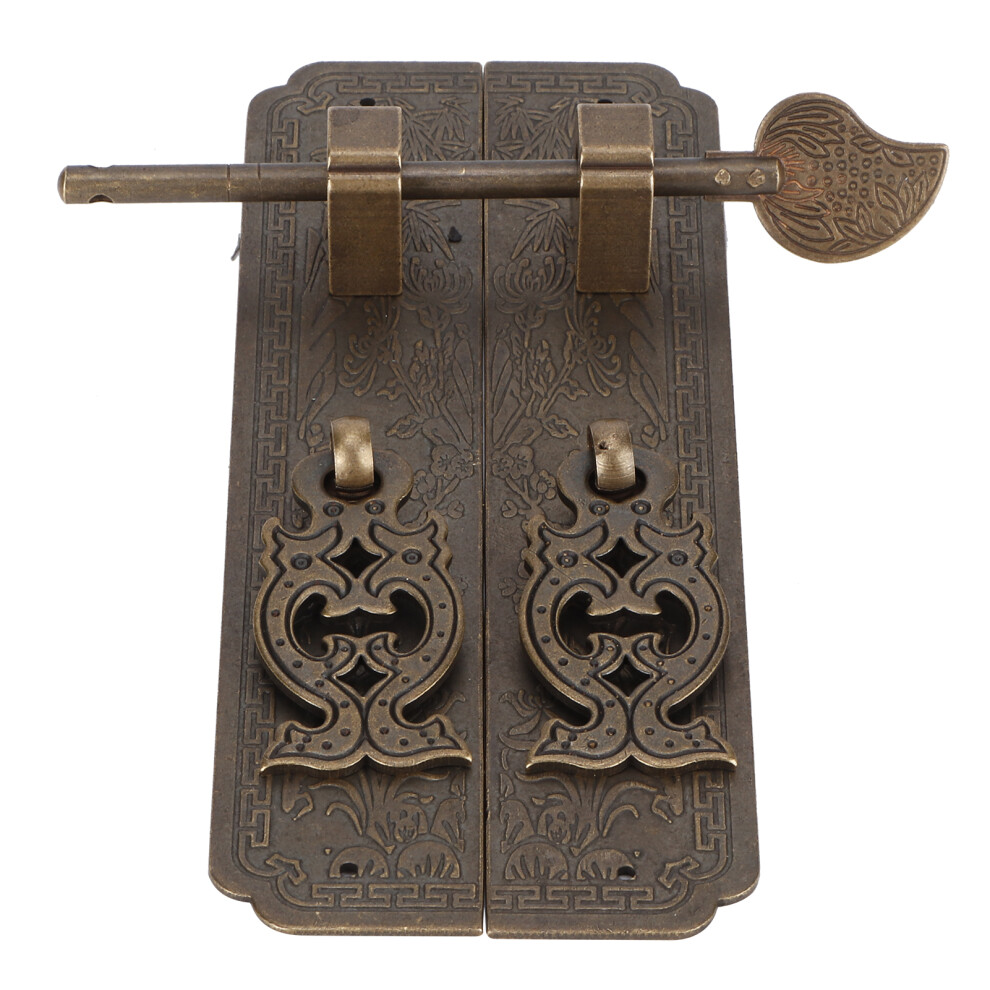 Antique Copper Chinese Style Door Handle Kit For Furniture & Cabinets. 8451340808375