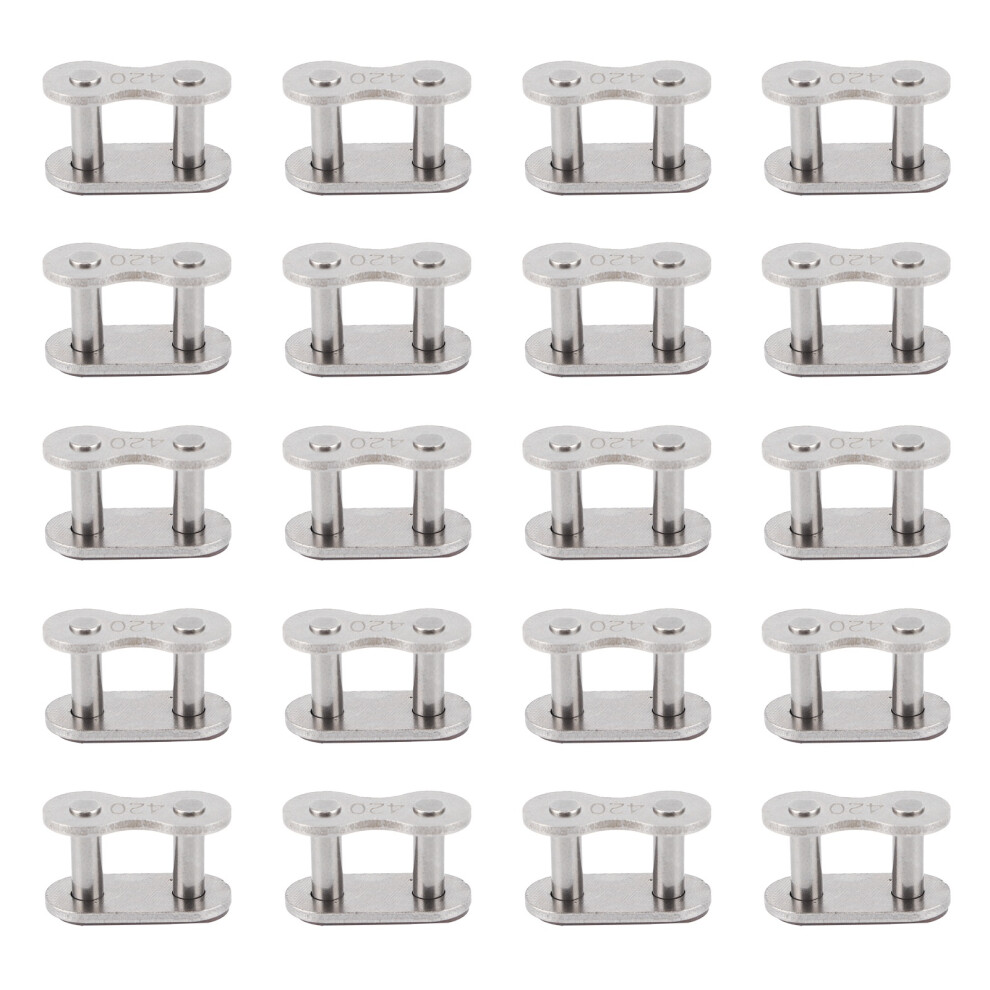 20Pcs 420 Chain Master Link Connector Kit Fit For 9121376604546
