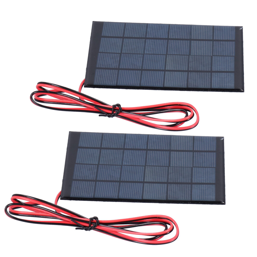 2Pcs 6V 2W Mini Solar Power Modules With 100Cm Cable, Polysilicon 4361340810039