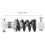 High-Performance 150MMx750LBS Shock Absorber for Smooth Riding 4