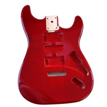 Professional Electric Guitar Body for Modification, Red Poplar, DIY Instrument Accessory, Compatible with Standard Models