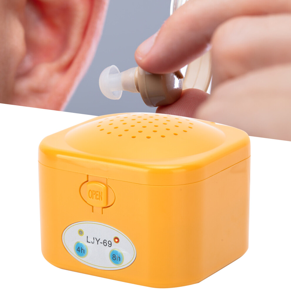 Electric Hearing Aid Dryer Dehumidifier Case, ABS, 5V, 4/8H Timer