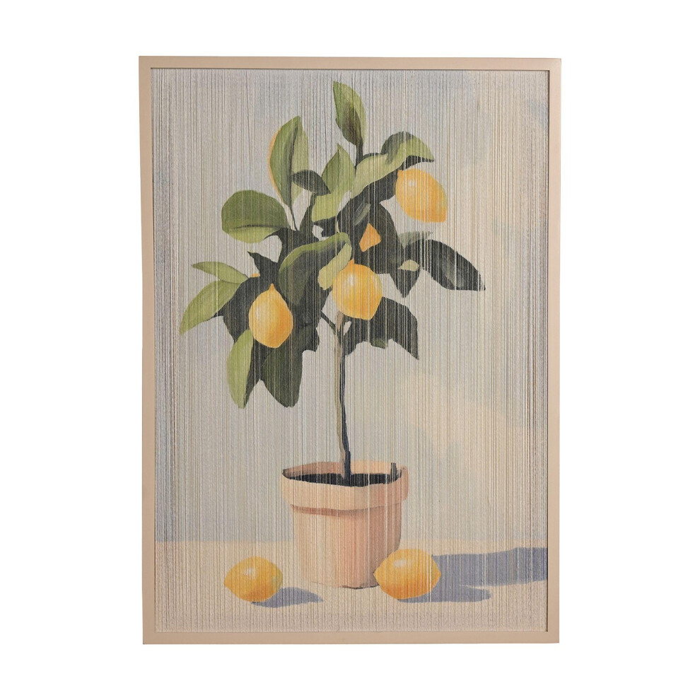 Hestia Thread Wall Art Picture - Lemon Tree