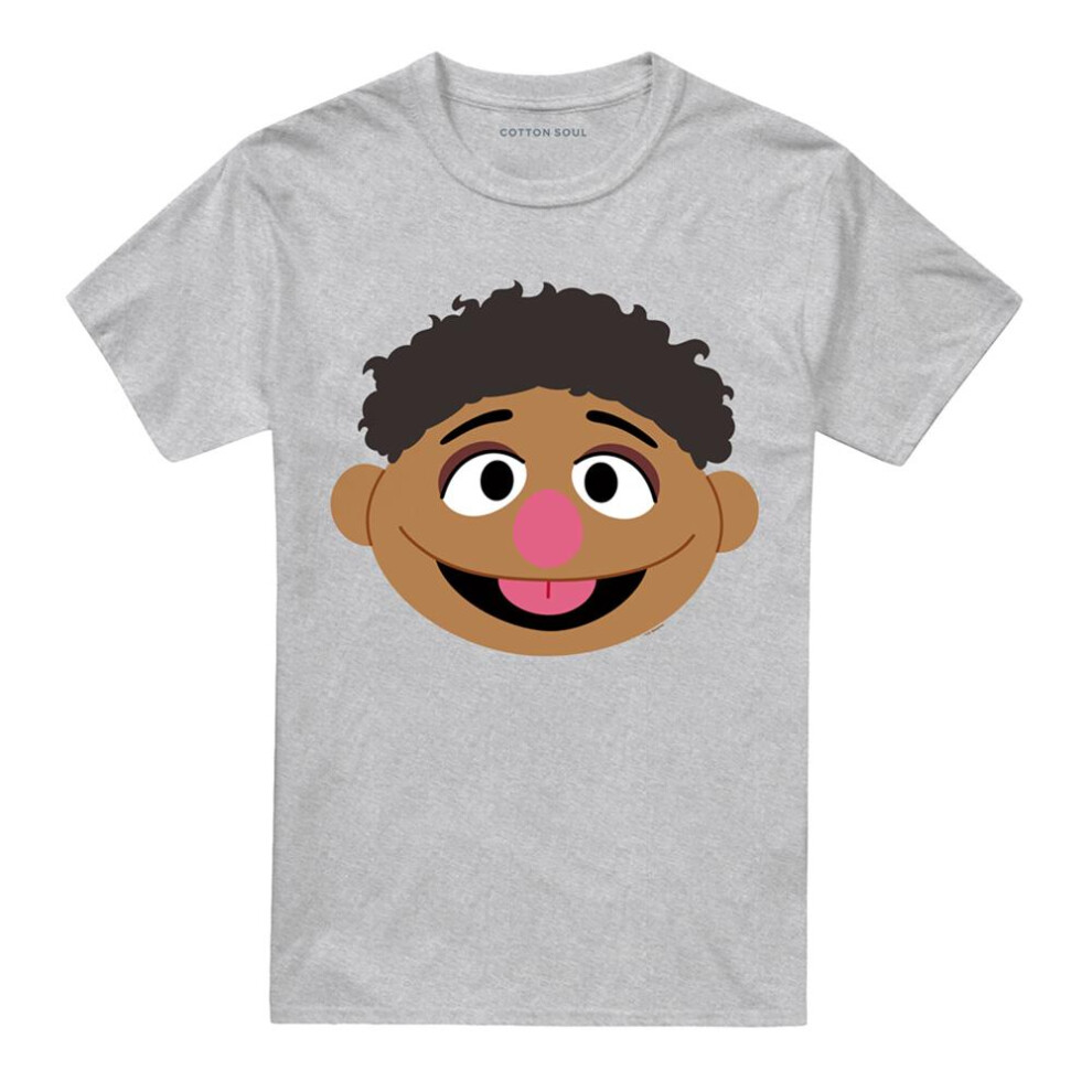 (S, Athletic Heather) Sesame Street Unisex Adult Tamir Heather T-Shirt-image-OPC-PJM5ZVJ-NEW