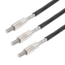 10 Stück Schwarzes Stahlseil Geigenständer Ersatzzubehör 1/2 & 1/4