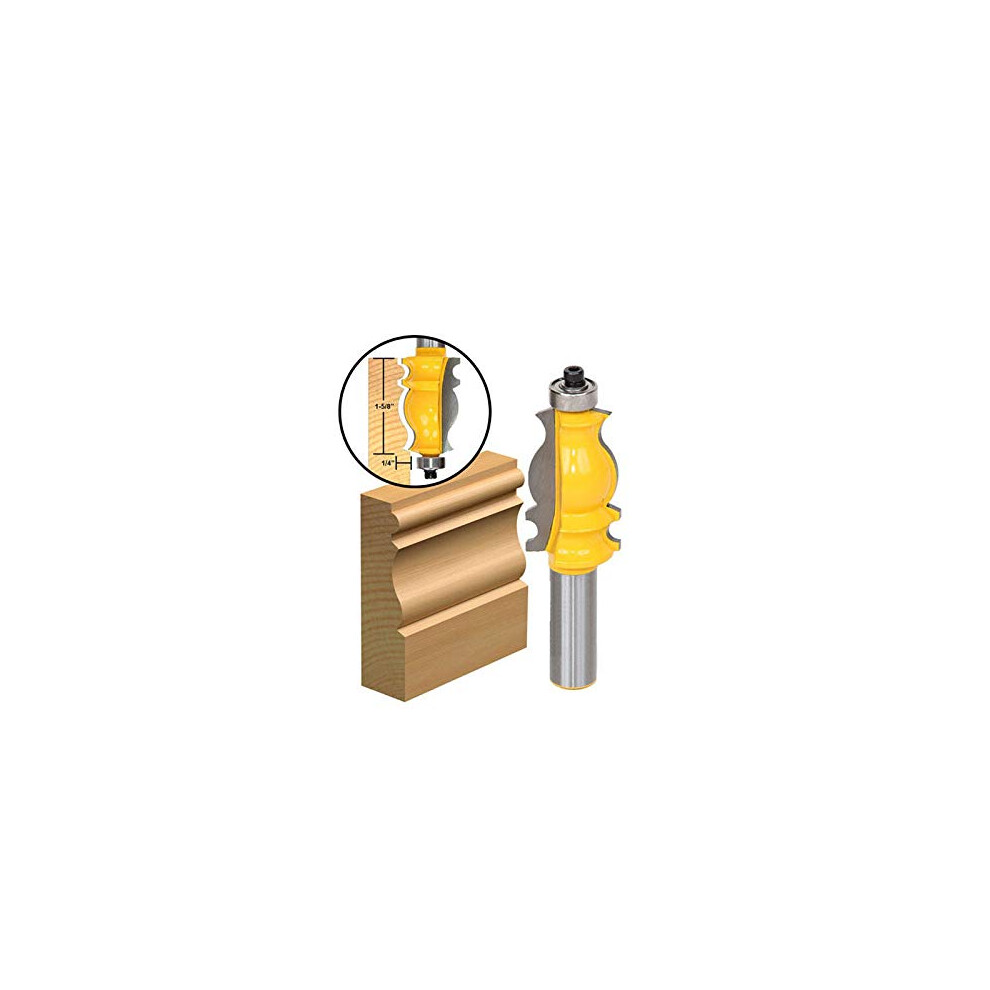 1/2" 8Mm Shank Ogee Chisel Router Bit For Woodworking Cedar Strip Hot Tub And Planter Construction 6482260634838