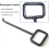 16mm Manhole Hook Tool - Portable Steel Puller for Manhole Covers, 42cm Length Crowbar with Rectangular Handle 5