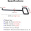 16mm Manhole Hook Tool - Portable Steel Puller for Manhole Covers, 42cm Length Crowbar with Rectangular Handle 2