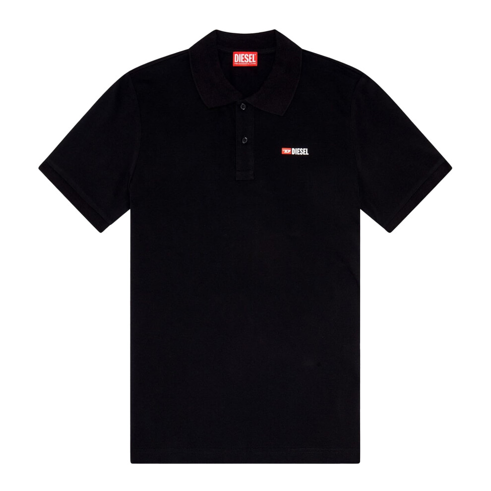 (L, Black) Diesel Unisex Adult T-Smith-D Polo Shirt-image-OPC-PJM6DZB-NEW