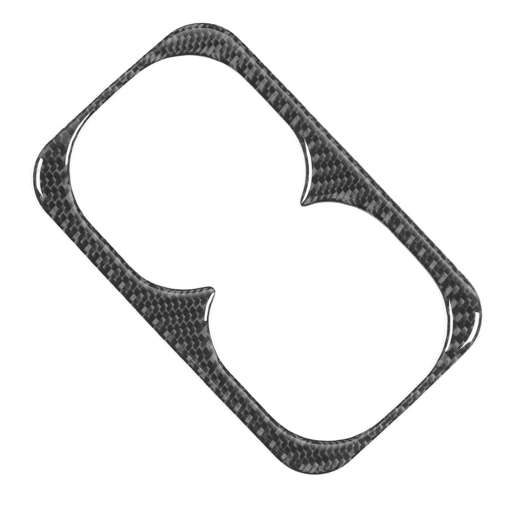 Carbon Fiber Rear Cup Holder Trim For Mitsubishi Lancer 08-16 7601340820254