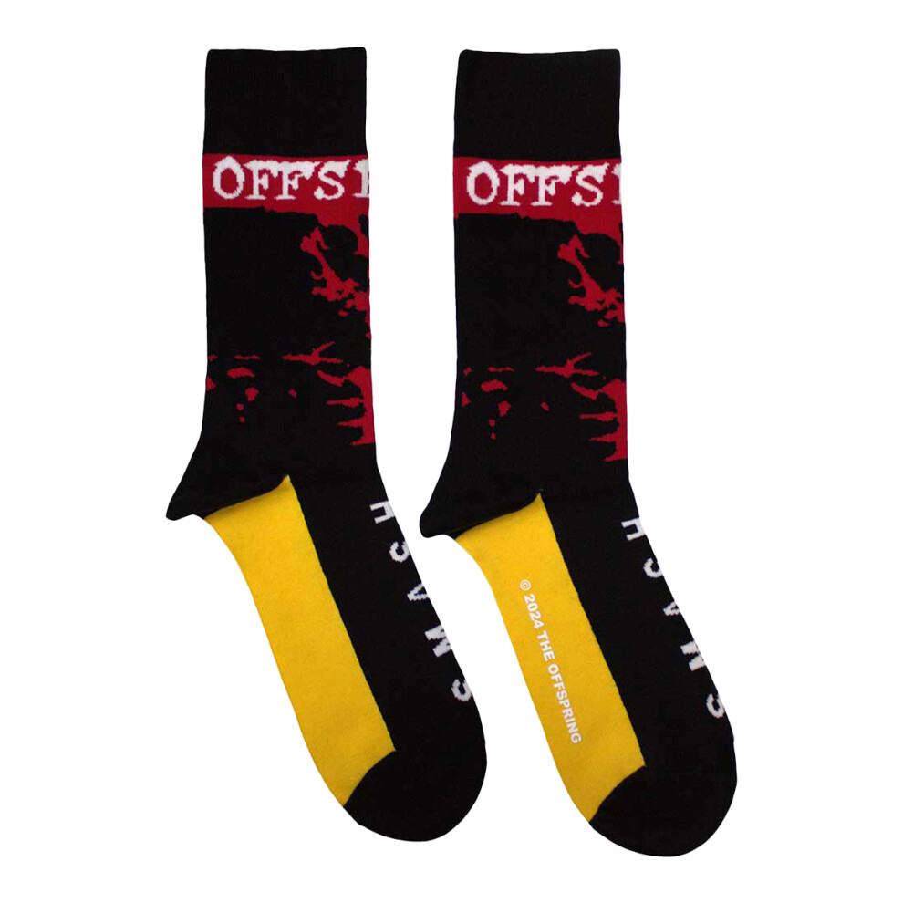 The Offspring Men's Black Unisex Adult Smashed Ankle Socks