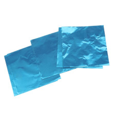 100pcs Foil Wrappers Package for Sweets Candy Chocolate Lolly Art Blue