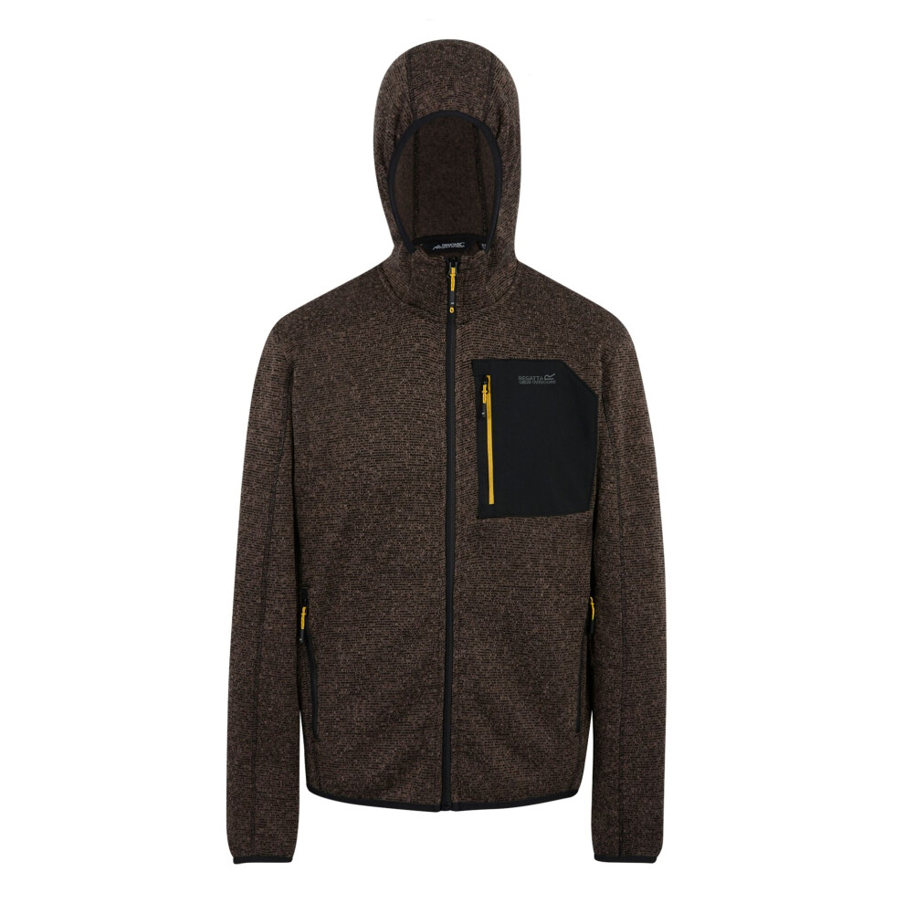 Regatta (Xxl, Nut ) Newhill Marl Full Zip Fleece Jacket Men's Brown