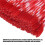 Compact 200pcs Bright Red Applicator Set for Mascara & Eyebrows 5