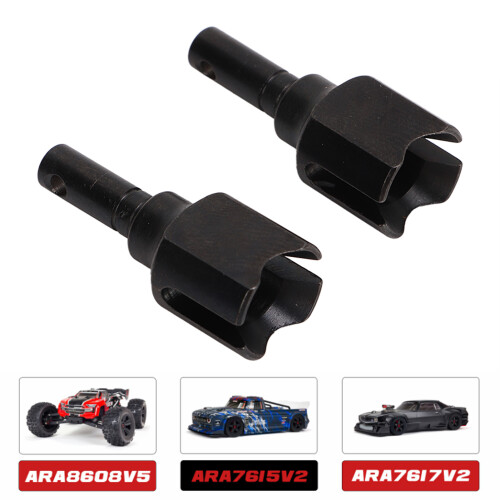 2 Stück Stahl RC Diff Outdrives 32x12.5mm 5mm Schwarz 2