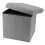 Foldable Storage Ottoman Bench, Multi-Purpose Seat, 30x30x30cm 8