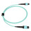 MPO-zu-MPO Patchkabel 8F OM3 1 m Aqua LSZH 11