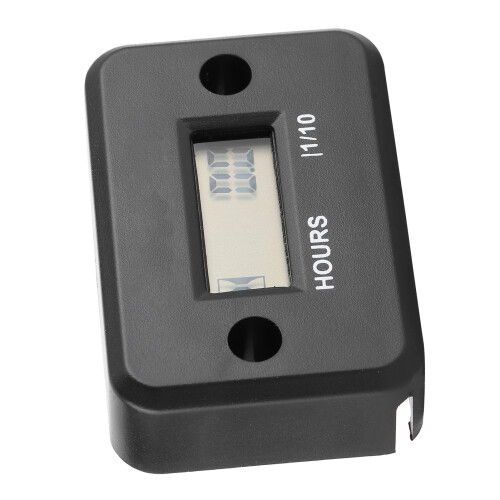 Shockproof Hour Meter Tracks Engine Maintenance Up to 9999.9 Hrs
