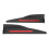 Black Side Skirts for Ford Mustang Roush 2015+ ABS Splitter Winglet 13