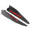 Black Side Skirts for Ford Mustang Roush 2015+ ABS Splitter Winglet 16