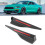 Black Side Skirts for Ford Mustang Roush 2015+ ABS Splitter Winglet 4