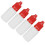 50pcs 10ml Red Squeezable Eye Drop Bottles, Portable, 2x6cm 1