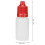 50pcs 10ml Red Squeezable Eye Drop Bottles, Portable, 2x6cm 16