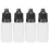 50 pcs 10ml Portable Squeezable Eye Drop Bottles Black, 2x6cm 5