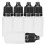 50 pcs 10ml Portable Squeezable Eye Drop Bottles Black, 2x6cm 8