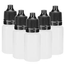 50 pcs 10ml Portable Squeezable Eye Drop Bottles Black, 2x6cm