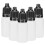 50 pcs 10ml Portable Squeezable Eye Drop Bottles Black, 2x6cm 1