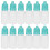 50Pcs 10ml Green Eye Liquid Dropper Bottles Squeezable Containers with Lids 5