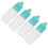 50Pcs 10ml Green Eye Liquid Dropper Bottles Squeezable Containers with Lids 13