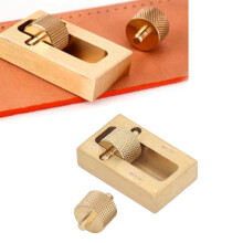 Leder-Malereibox, langlebiges Messing, hohe Festigkeit, schnelles Ölen, einfache Handhabung, Mini-Lederkantenroller für Lederhandwerk