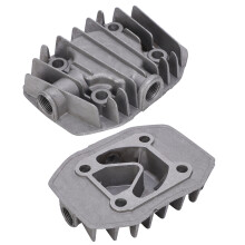 2Pcs Air Compressor Cylinder Head Small 2.5/3P Aluminum Cooling Parts 48mm x 62mm