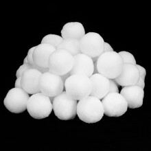 Durable 50 Pack 7cm Christmas Snow Balls Perfect for Kids and Adults
