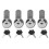 4Pcs Cam Lock Toolbox Drawer Cabinet Lock 15mm Chrome Plated 2