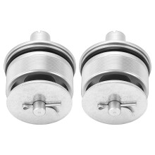 2 Stück Gabelvorspannungskappe aus Metall silberfarben für CB400