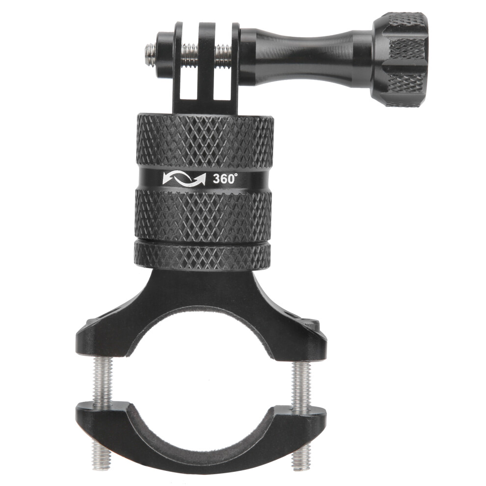 Aluminium Alloy 360 Rotation Action Camera Bike Stand Universal Black 7901340836096