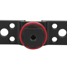 3-in-1 Hot Shoe Adapter Extension Bar for Camera & Phone Black