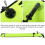 Floating Diving Surface Marker Buoy, Fluorescent Yellow, 120x18cm 3