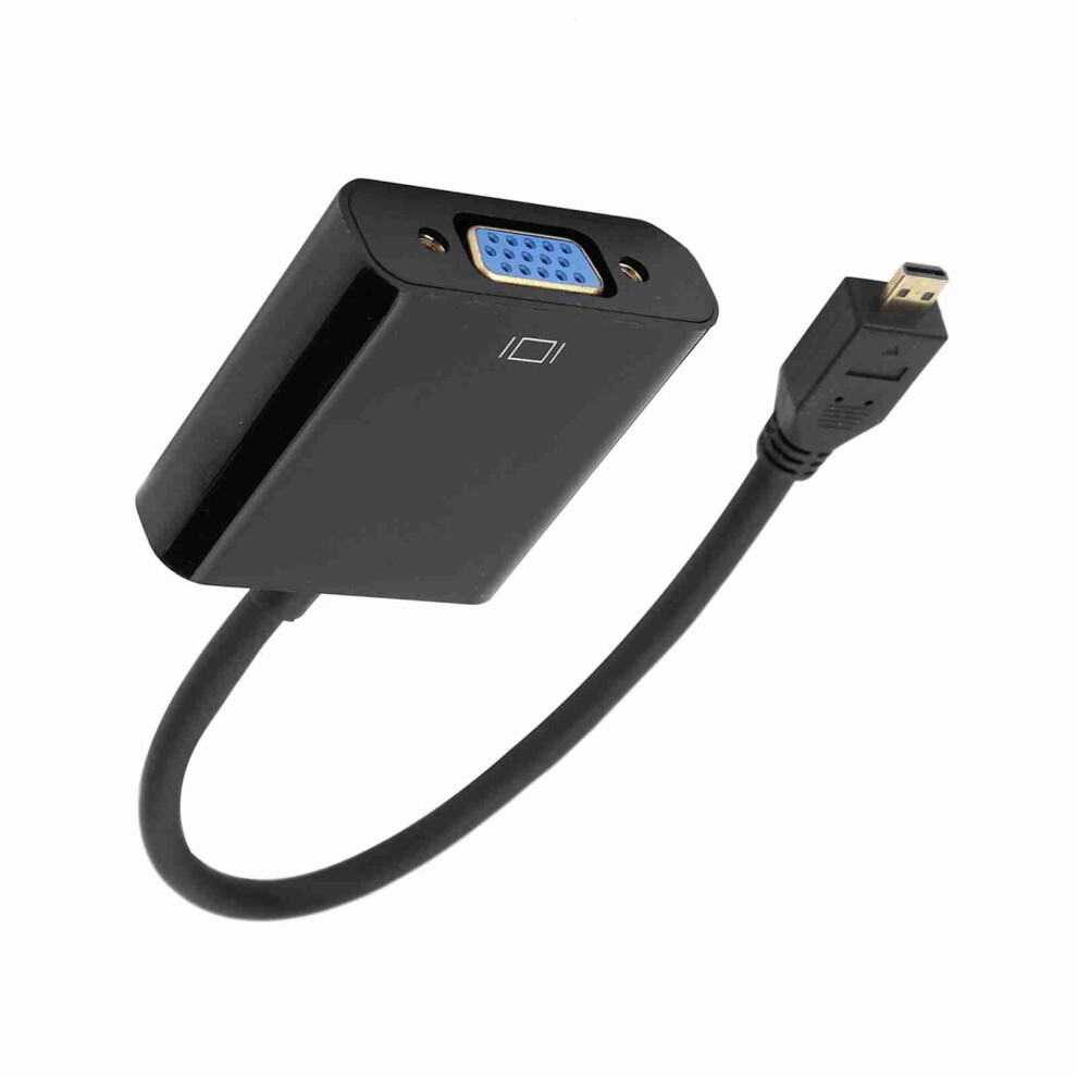 Micro Hdmi To Vga Converter Adapter 1080P For Raspberry Pi 4B With Power Supply 6901340840001